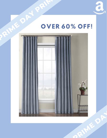 Amazon prime day deal! These velvet curtain panels are over 60% off!! Plus they come in several color options 😍

#LTKsalealert #LTKunder100 #LTKhome