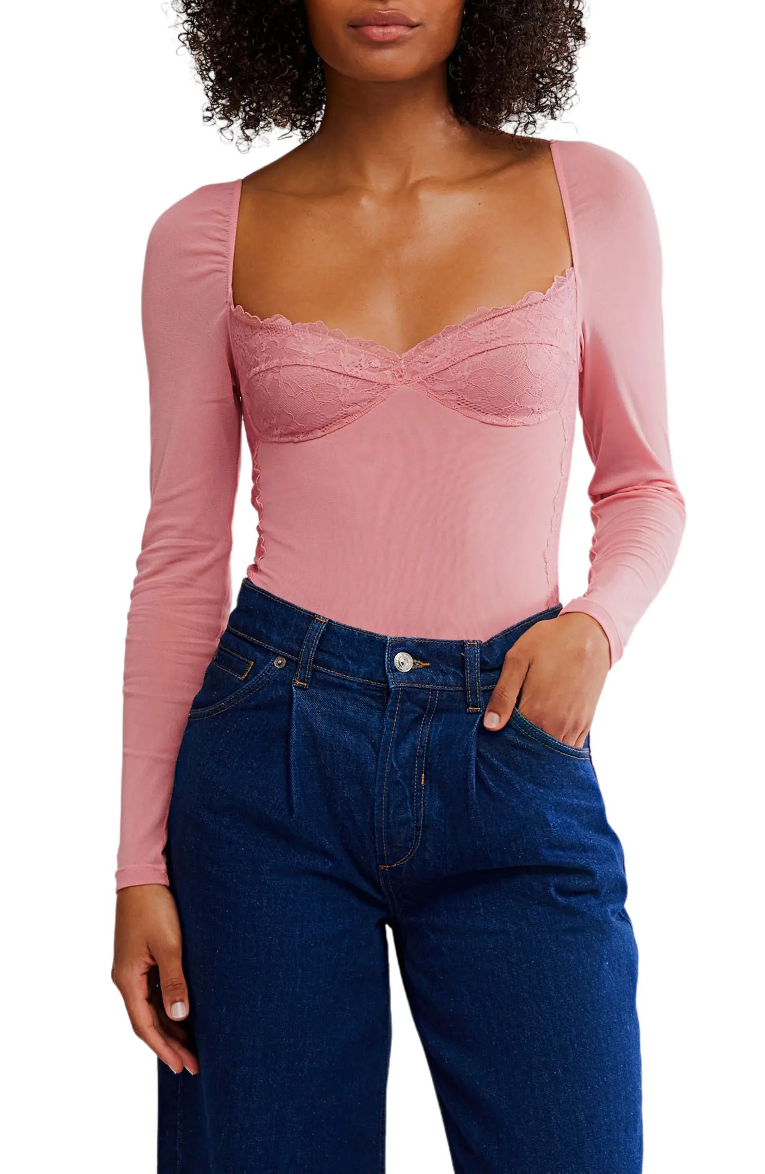 Suddenly Fine Lace Bodysuit | Nordstrom