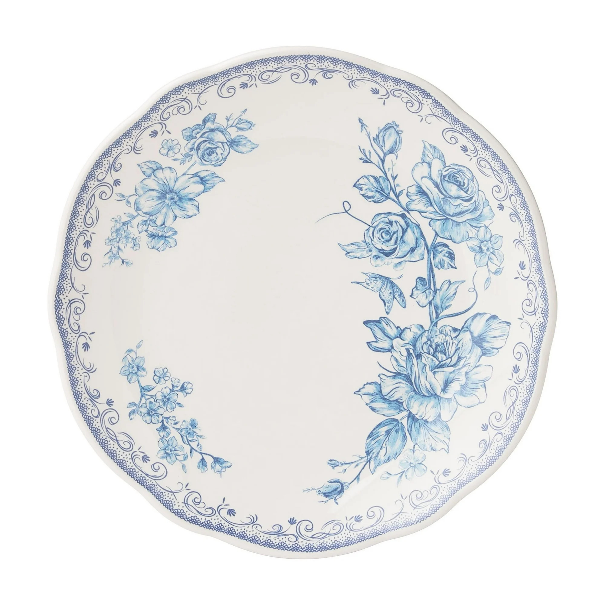 The Pioneer Woman Agatha Stoneware Salad Plate, Blue | Walmart (US)