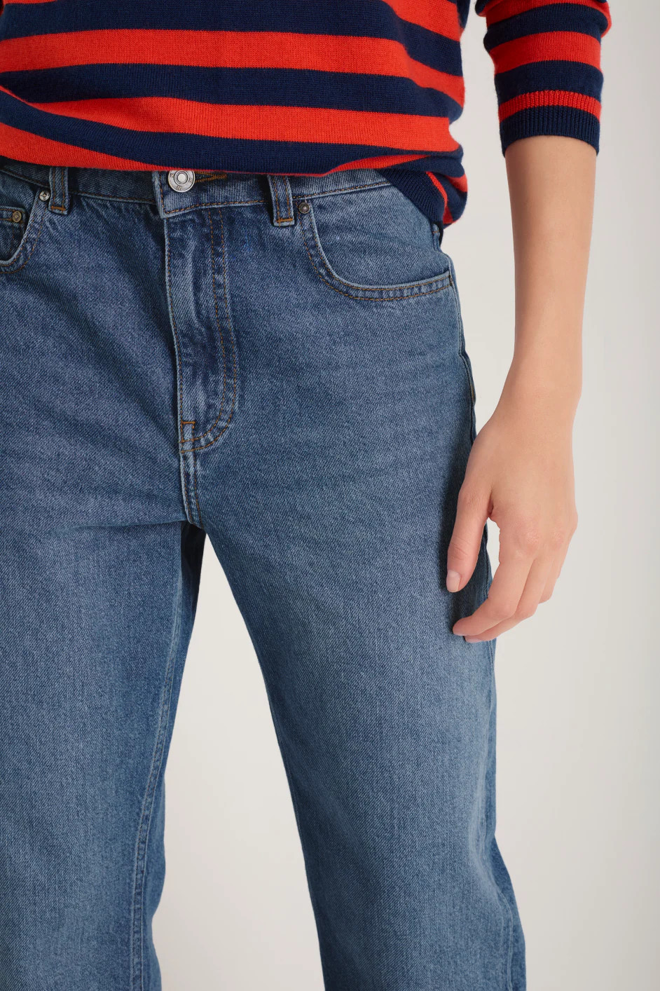 Cath X WYSE Loafer Jean - Mid Wash | WYSE London