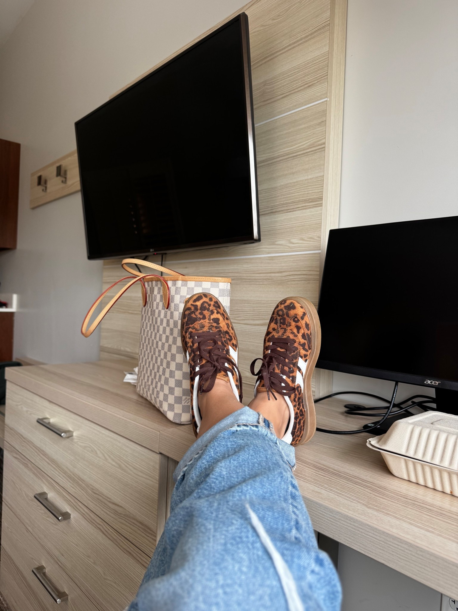 Affordable cheetah print platform sneakers🐆 I’m normally a 6.5 but got a 6 in these bc they didn’t have a 6.5 and they fit perfect! Some reviews say they run TTS so be sure to check those out to help you decide on sizing! 

#LTKSeasonal #LTKShoeCrush