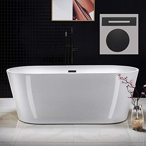 WOODBRIDGE B1701-MB-Drain &O Bathtub, 71", Matte Black | Amazon (US)