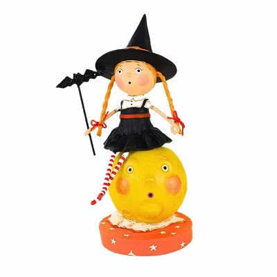 Lori Mitchell 7.0 Inch Mischief On The Moon Halloween Figurine , Lightweight Halloween Decor (1PC) | Target