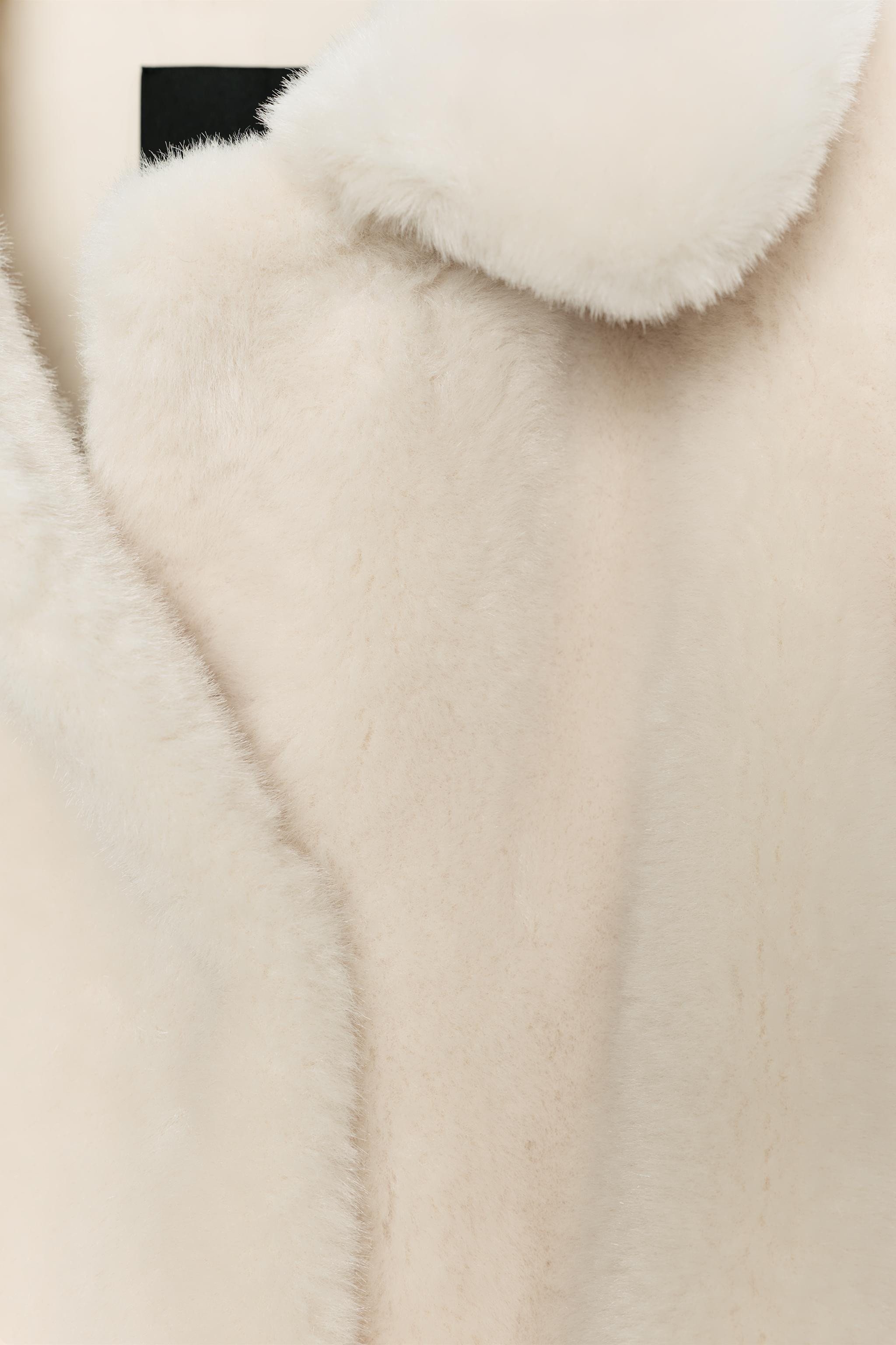 ZW COLLECTION FAUX FUR BELTED COAT | Zara US