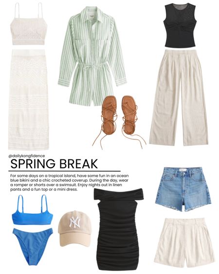 Spring break is coming up and here’s what I’m packing. All of this is on major sale for 2 days only 3/8-3/11! Find these linked below from Abercrombie! #ltkswim #ltksalealert #ltksfindsunder50

#LTKSpringSale #LTKtravel #LTKover40