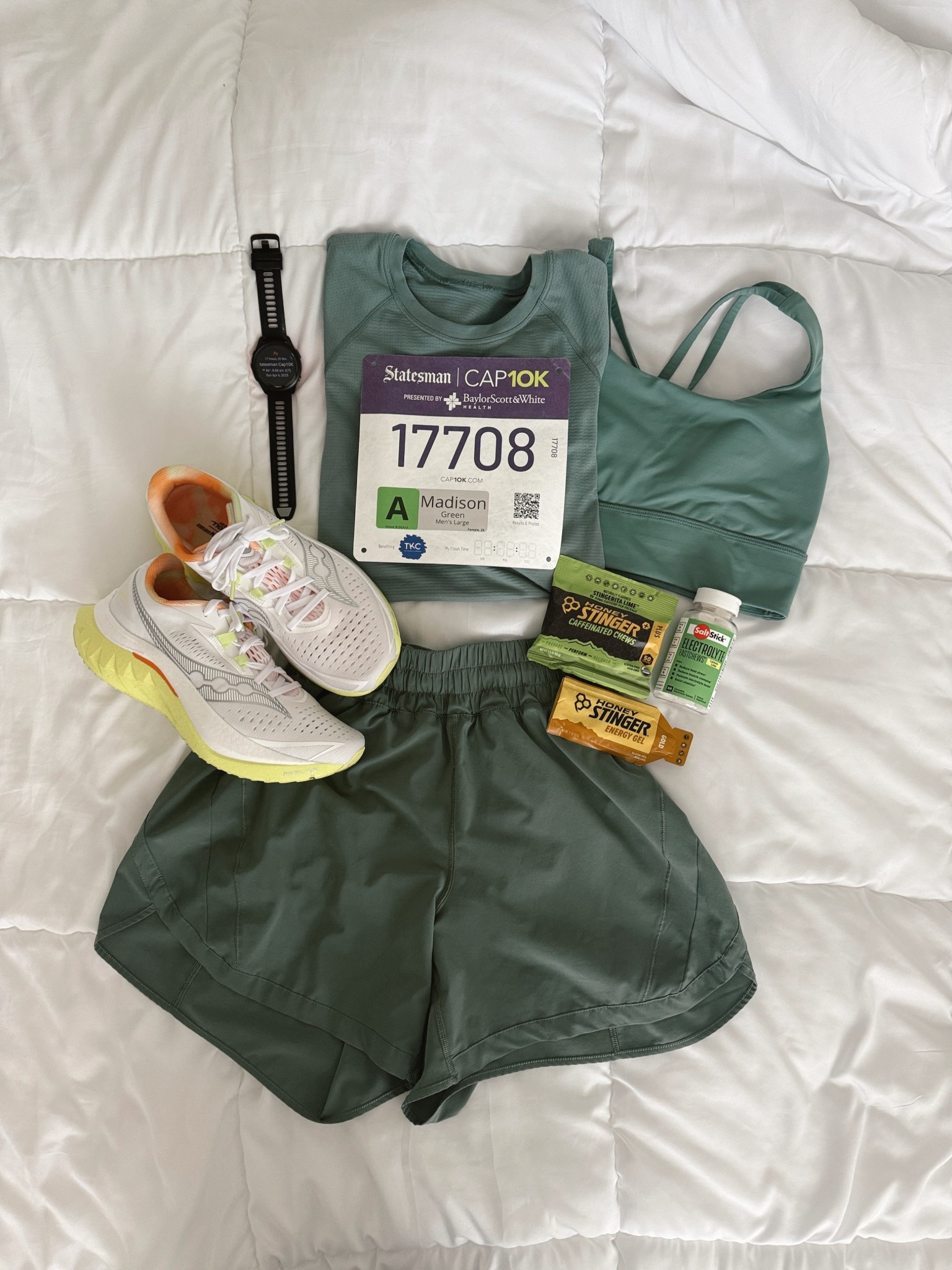 Race day green lululemon fit 

#LTKActive