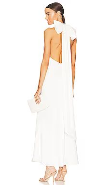 MISHA x REVOLVE Evianna Satin Gown in Ivory from Revolve.com | Revolve Clothing (Global)