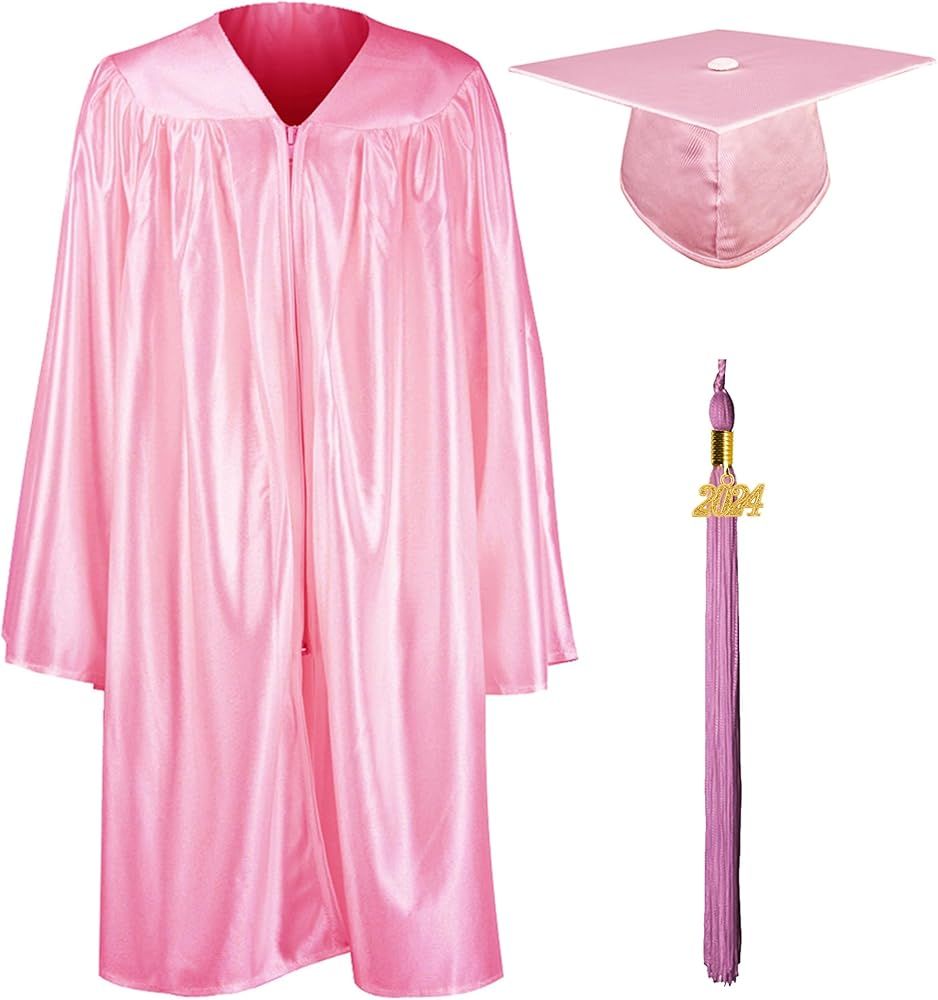 GraduationMall Shiny Kindergarten & Preschool Graduation Gown Cap Set with 2024 Tassel | Amazon (US)