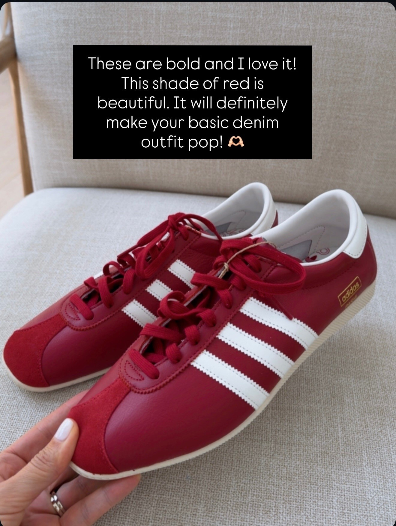 These are bold and I love it!
This shade of red is
beautiful. It will definitely make your basic denim outfit pop!

#LTKootd #LTKU #LTKSeasonal