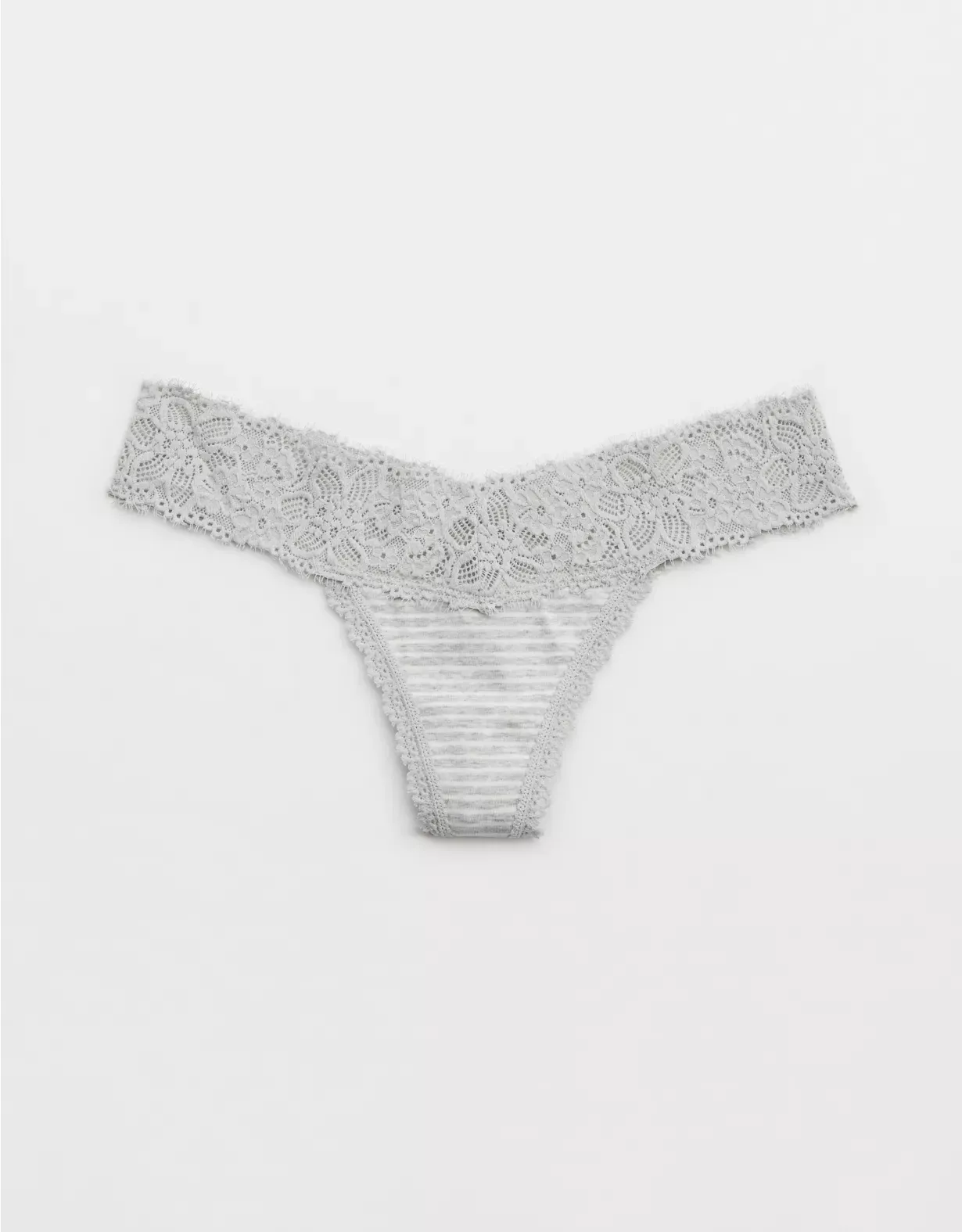 Aerie Cotton Flat Elastic Thong … curated on LTK