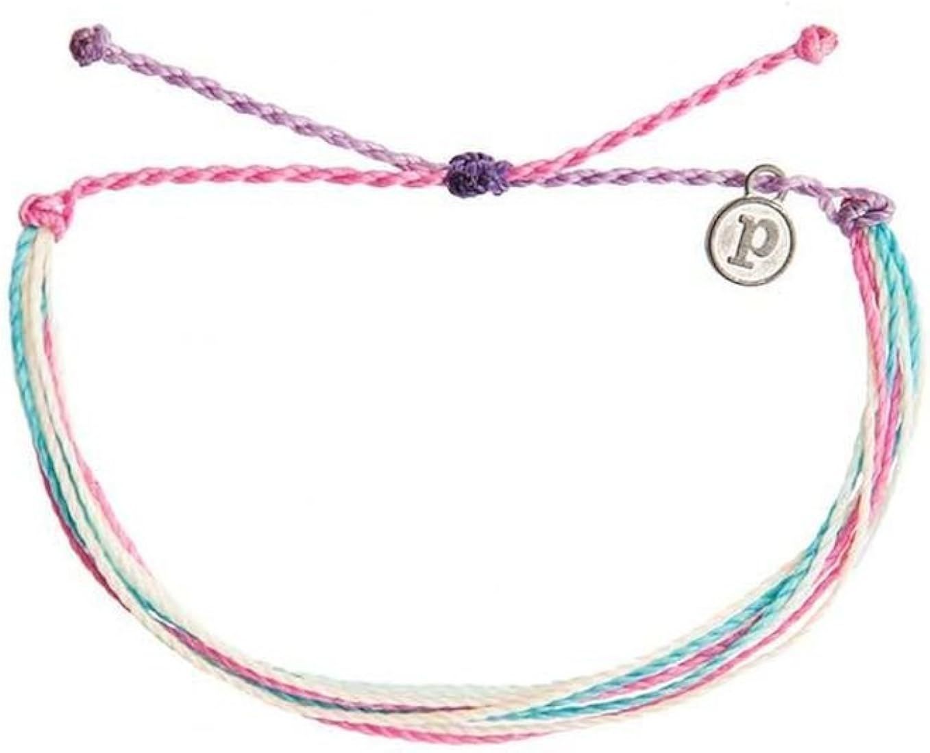 Pura Vida Jewelry Bracelets - 100% Waterproof and Handmade w/Coated Charm, Adjustable Band | Amazon (US)