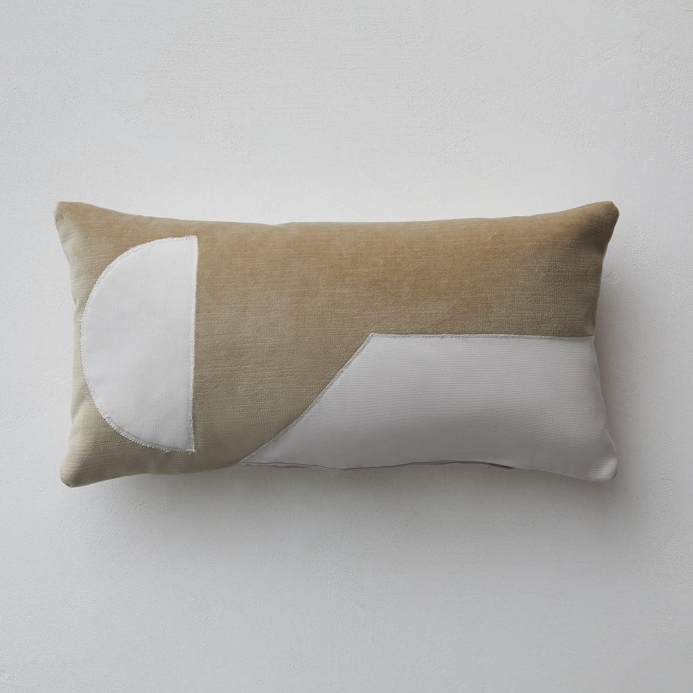 Southwest Creations Recycled Fabric Pillow - Neutral Applique | West Elm (US)