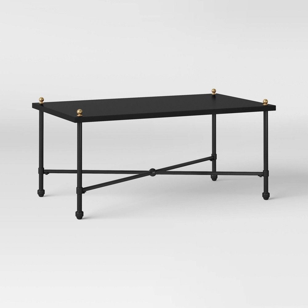Midway Metal Patio Coffee Table - Black - Threshold designed with Studio McGee | Target