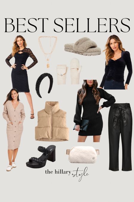 Best Sellers 

Fashion // Holiday Attire // Christmas Outfits // Puffer Vest // Sweater Vest // Belt Bag // Slippers // Gifts // Necklace // Gloves // Tops //

#LTKHoliday #LTKstyletip #LTKSeasonal