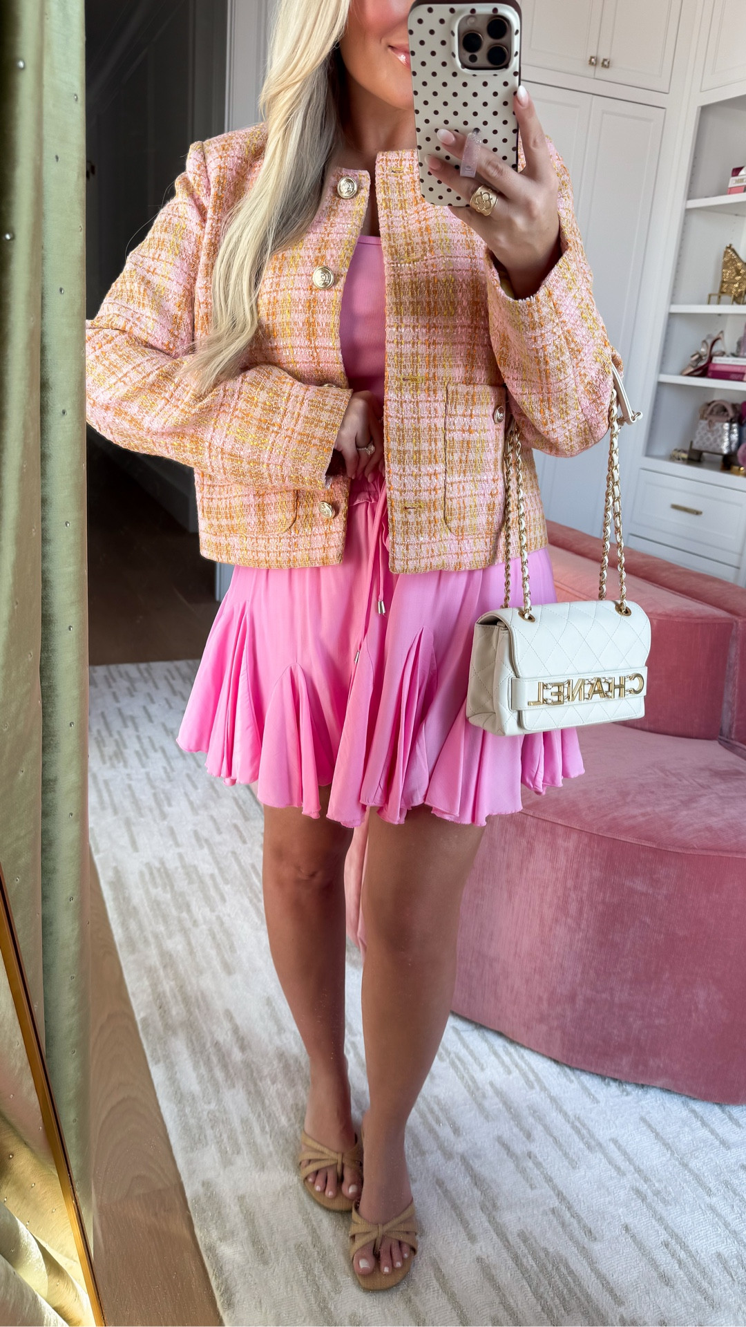 cannot get over this under $30 Chanel inspired blazer - ordered size small 🩷

#LTKgrwm #LTKootd #LTKPetite