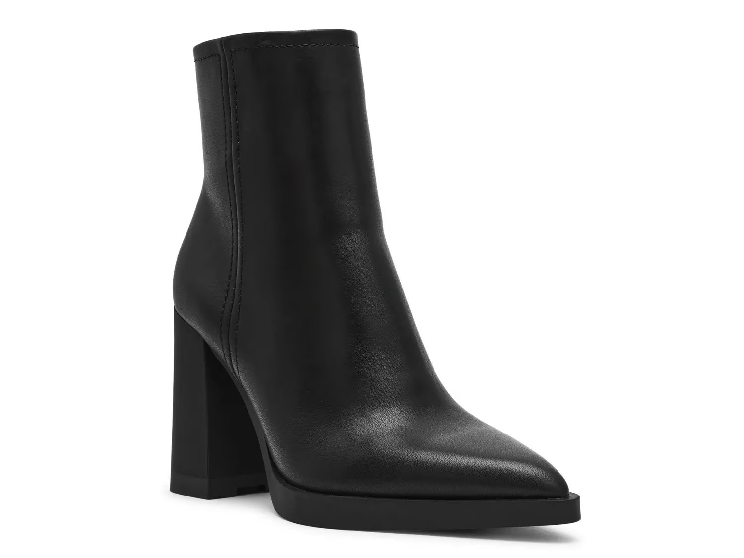 Steve Madden Harden Bootie | Women's | Black Leather | Size 5.5 | Boots | DSW