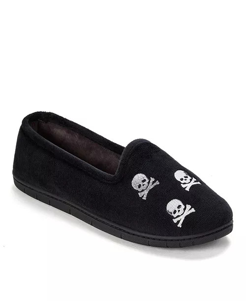 Women's Halloween Velour Closed Back Slippers | Macy's