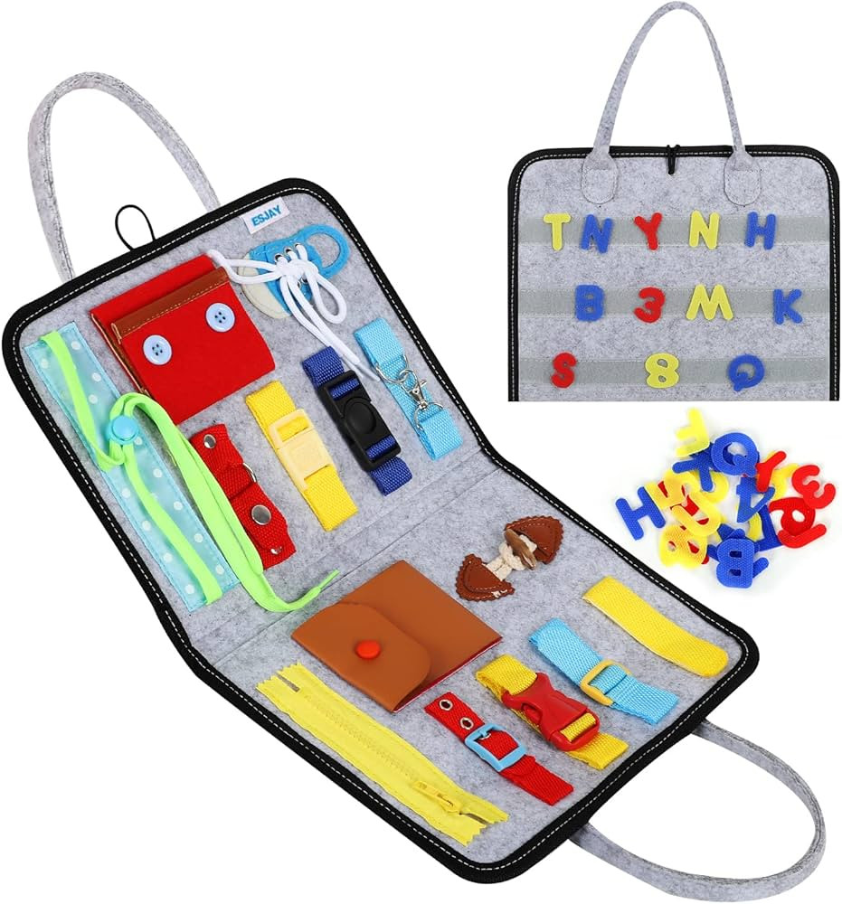 Esjay Toddler Busy Board, Sensory Board for Fine Motor Skill, Montessori Toys Toddler Activities ... | Amazon (US)