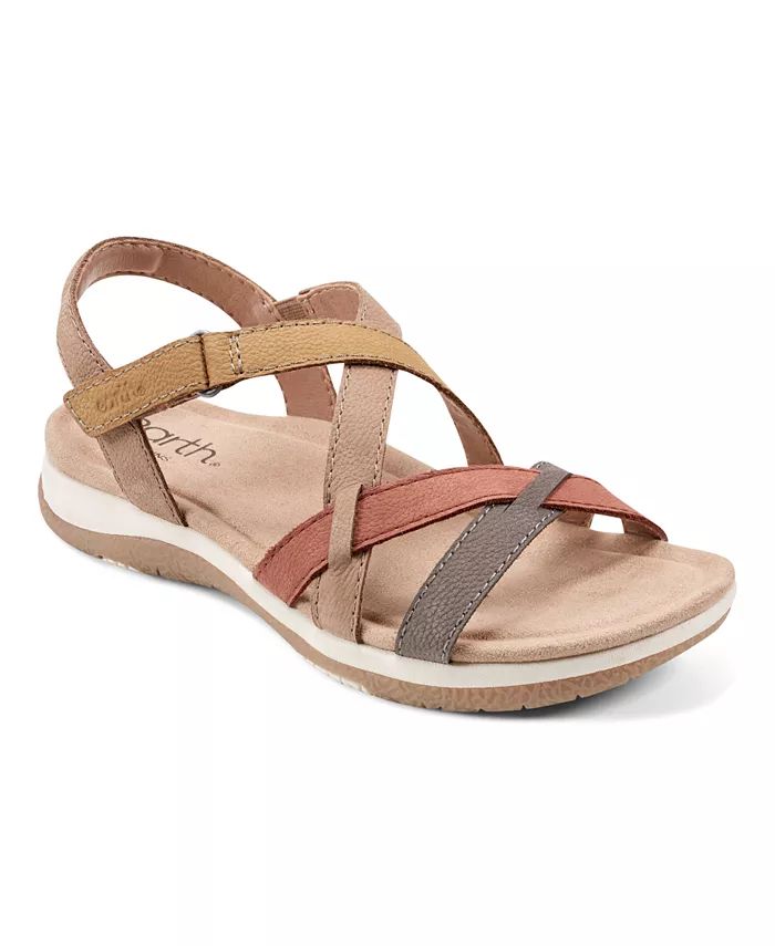 Earth Women's Sterling Strappy Flat Casual Sport Sandals - Macy's | Macy's