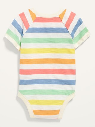 Unisex Slub-Knit Raglan Bodysuit for Baby | Old Navy (US)