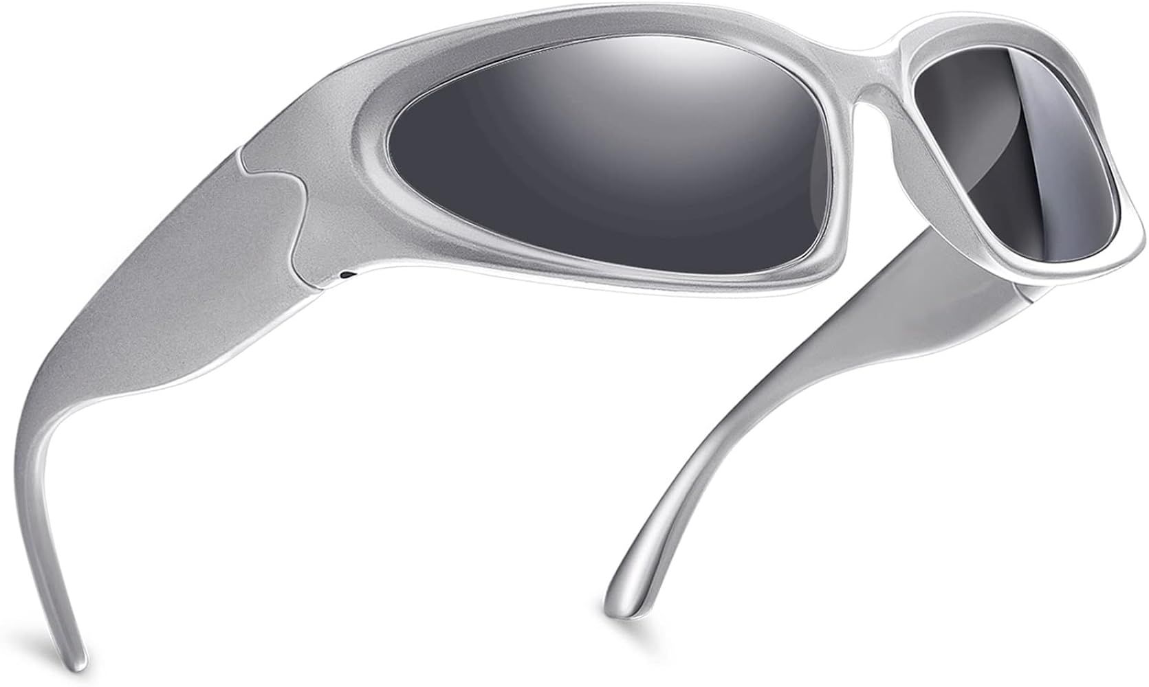 Yimosro Y2K Wrap Around Fashion Sports Sunglasses for Men Women Trendy Swift Oval Shades Sunglass... | Amazon (US)