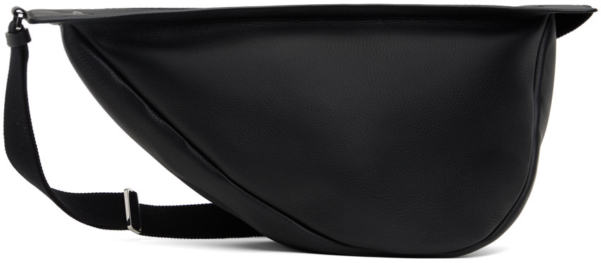 The Row Black Large Slouchy Banana Bag | SSENSE