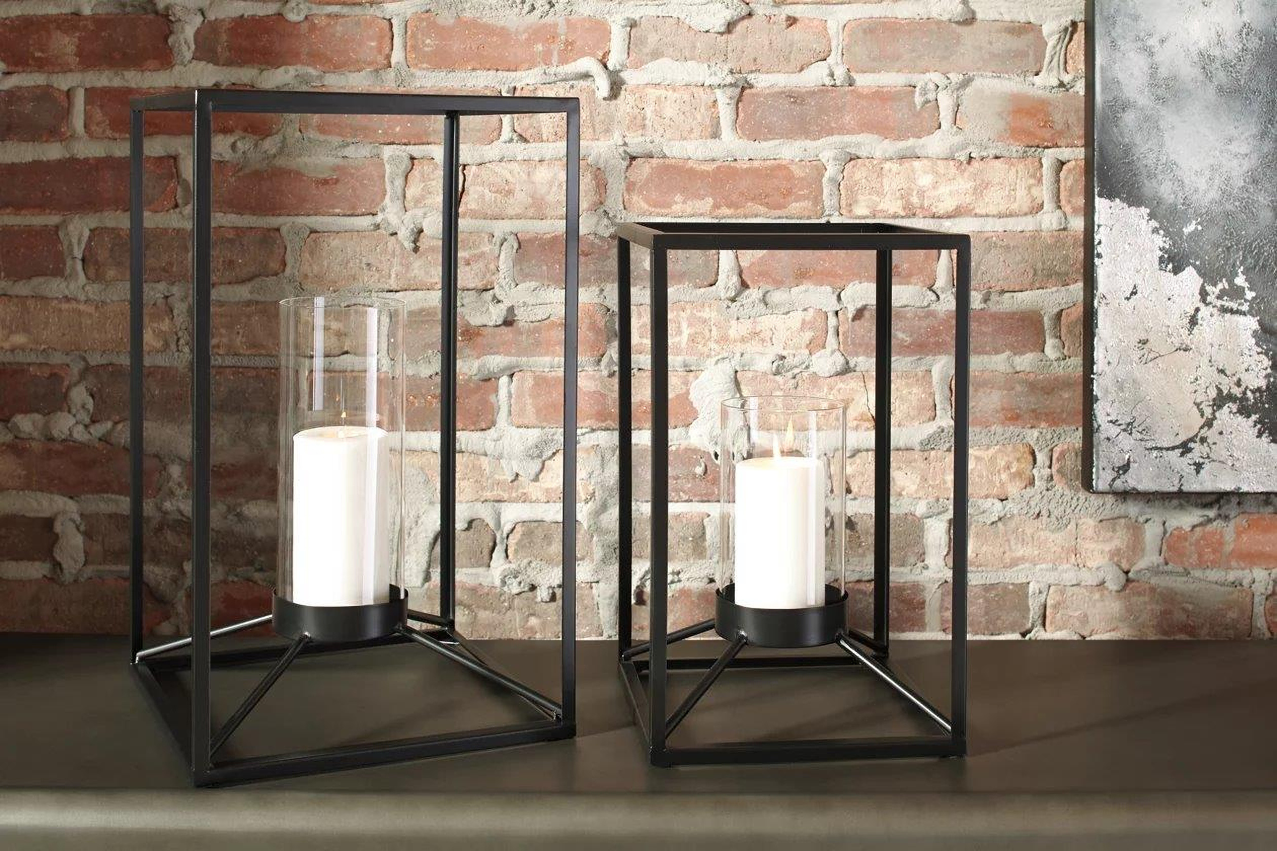 Dimtrois Black Lantern Set of 2 | 1stopbedrooms