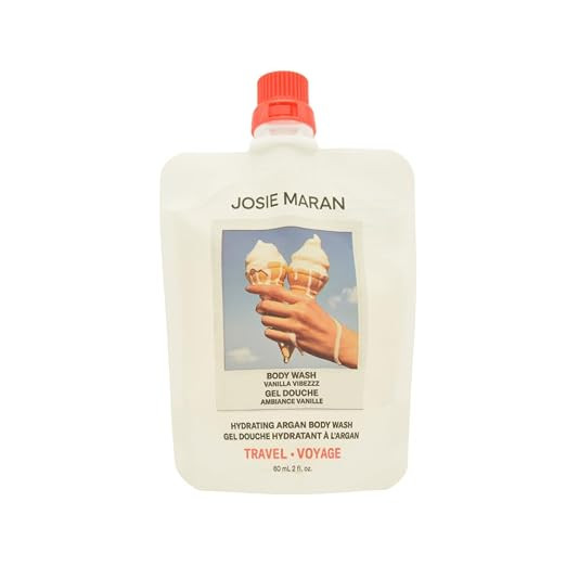 Josie Maran Hydrating Argan Body Wash, Vanilla Vibezzz, 2 fl oz | Amazon (US)