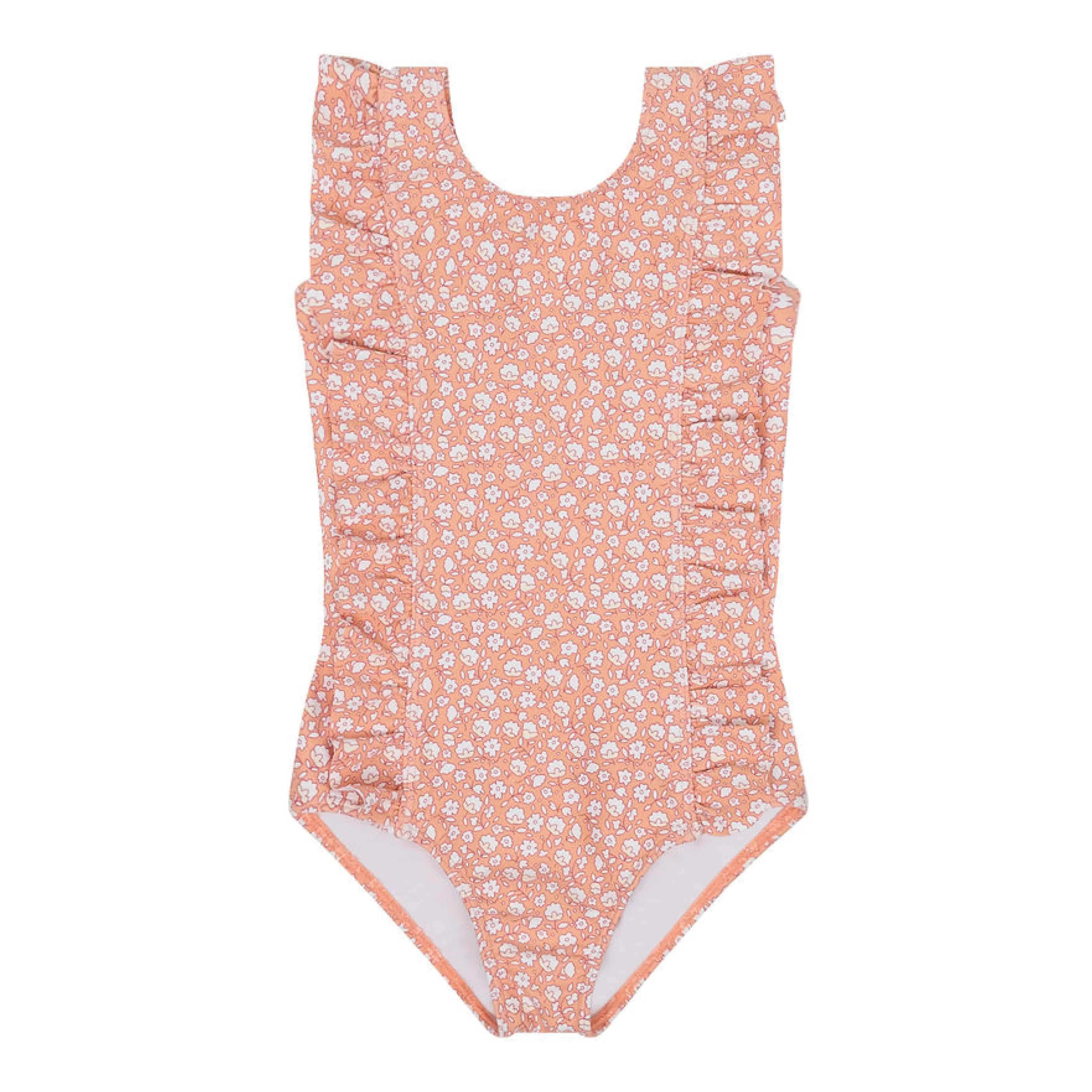 girls melone floral ruffle one piece | Minnow