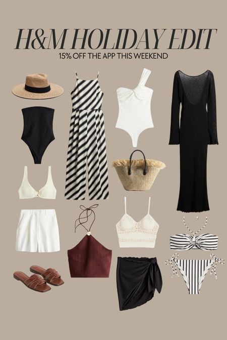 H&M holiday edit 🌞 15% off with the app 

Holiday outfits, summer outfits, beach outfit, swimwear, crochet dress, basket bag 

#LTKswim #LTKsalealert #LTKtravel