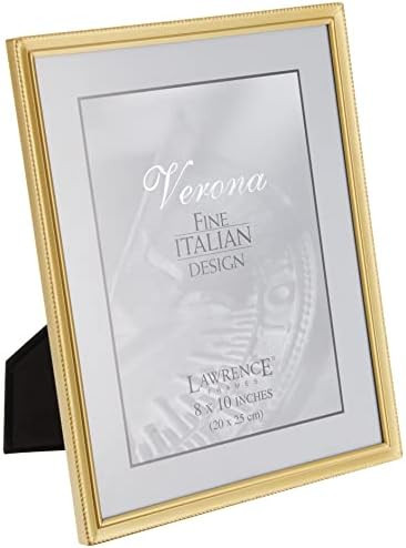 Lawrence Frames Bead Border Design, 8x10, Satin Gold | Amazon (US)