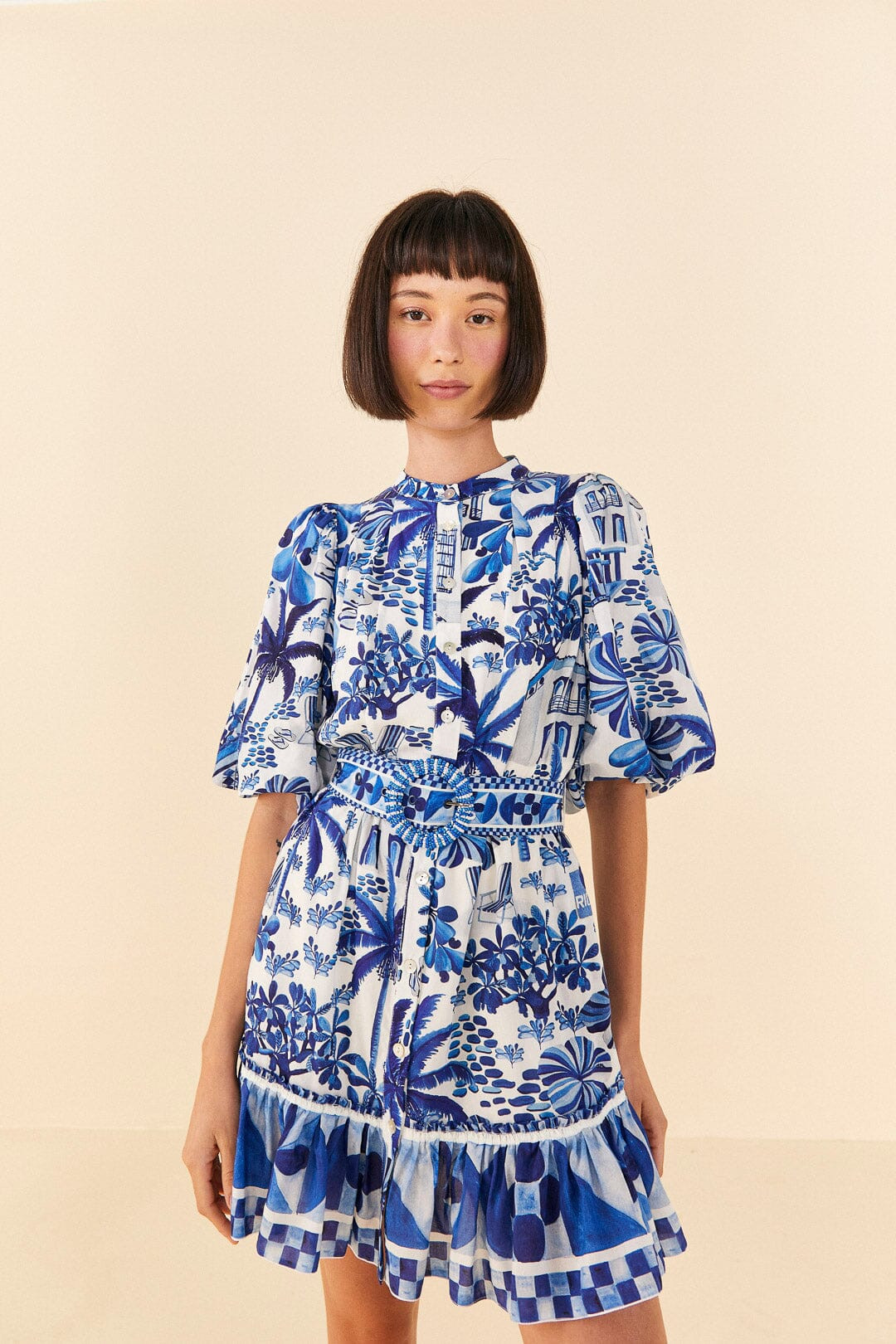 Sweet Rio Puff Sleeve Mini Dress | FarmRio (US)