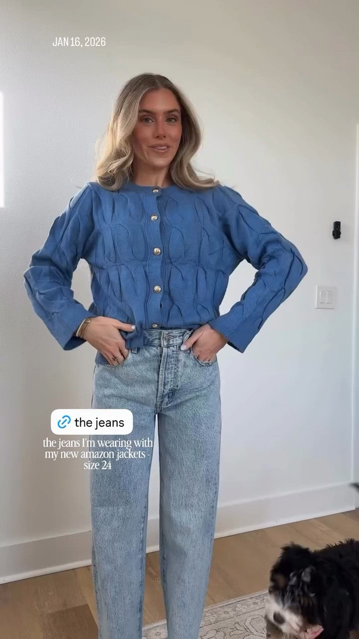 the jeans I’m wearing with my new amazon jackets - size 24  @pistoladenim
