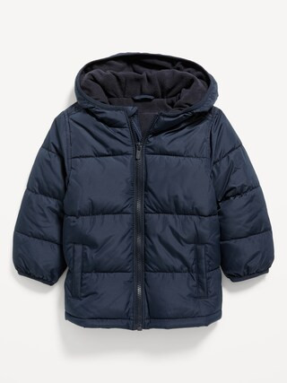 Unisex Water-Resistant Hooded Frost Free Puffer Jacket for Toddler | Old Navy (US)