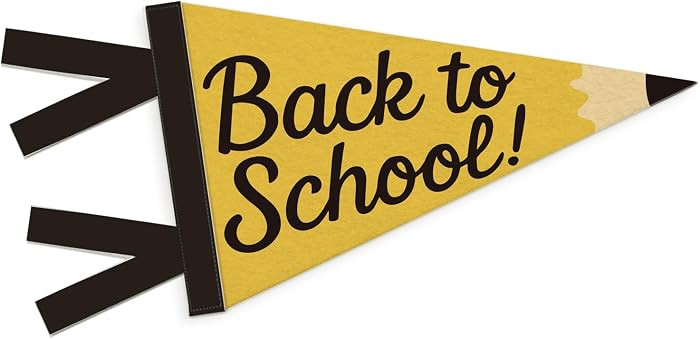 Back to School Sign Banner Pennant Flag, | Amazon (US)