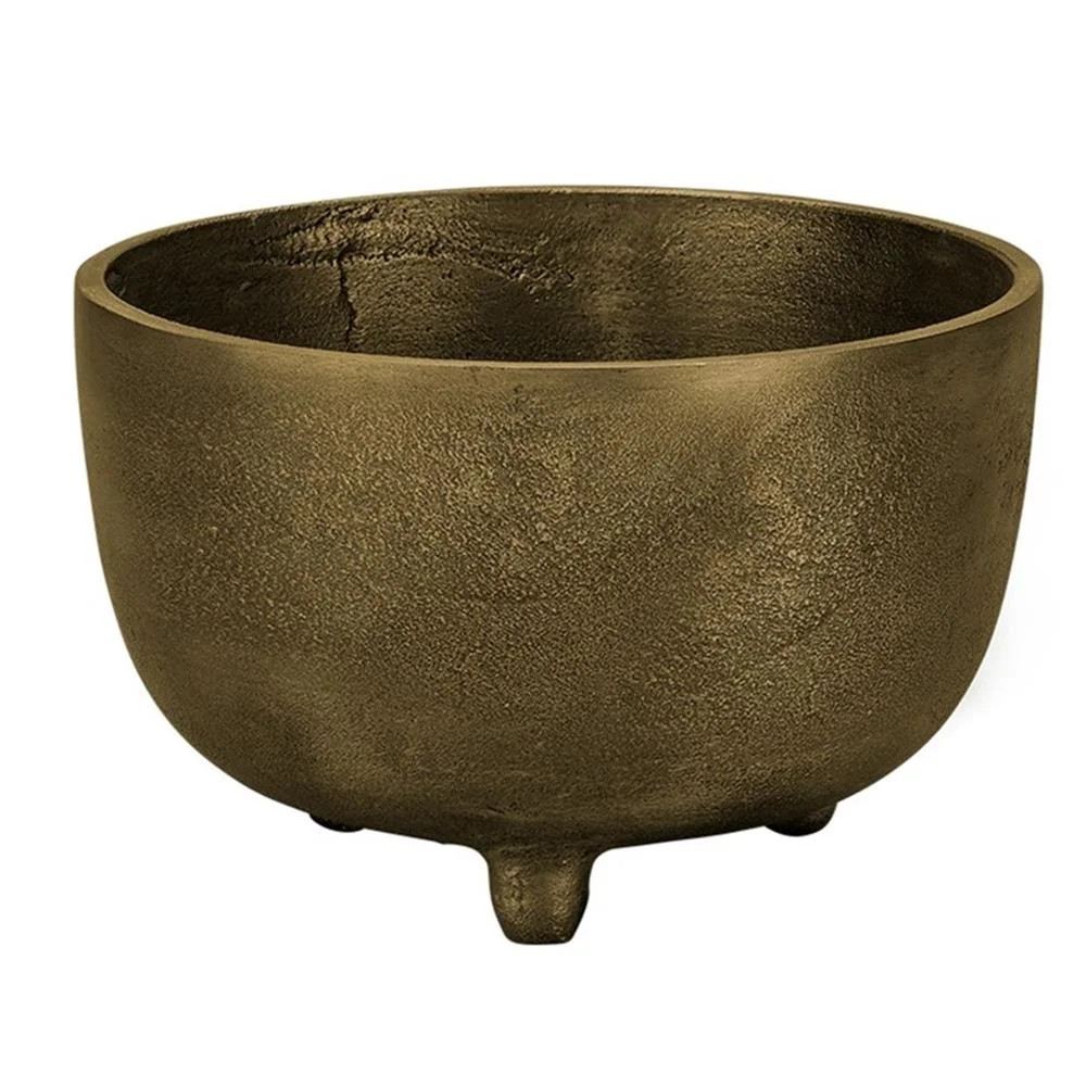 Jamie Young Co Relic Metal Small Footed Bowl in Antique Brass | Walmart (US)