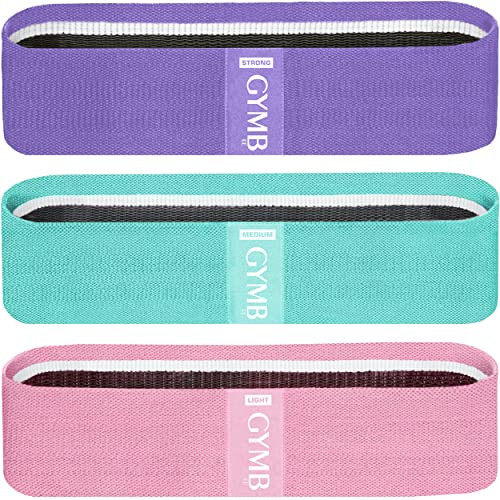 Gymbee Resistance Bands for Working Out - Exercise Bands to Workout Glutes, Thighs & Legs - No Slip Cloth Booty Band for Gym & Home Fitness, Yoga, Strength & Pilates for Men/Women - 3 Levels | Amazon (US)
