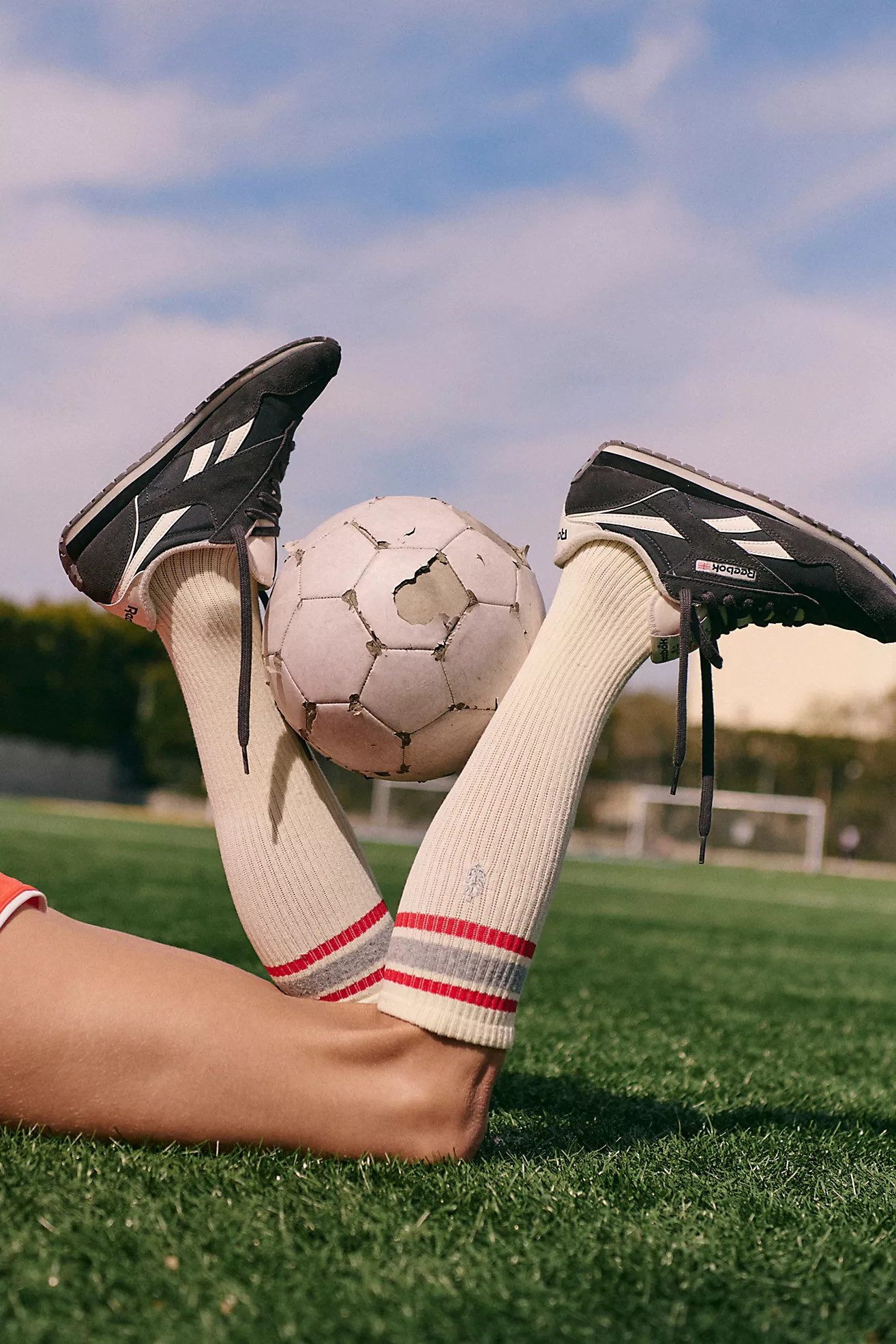 Knee High Logo Stripe Socks | Free People (Global - UK&FR Excluded)