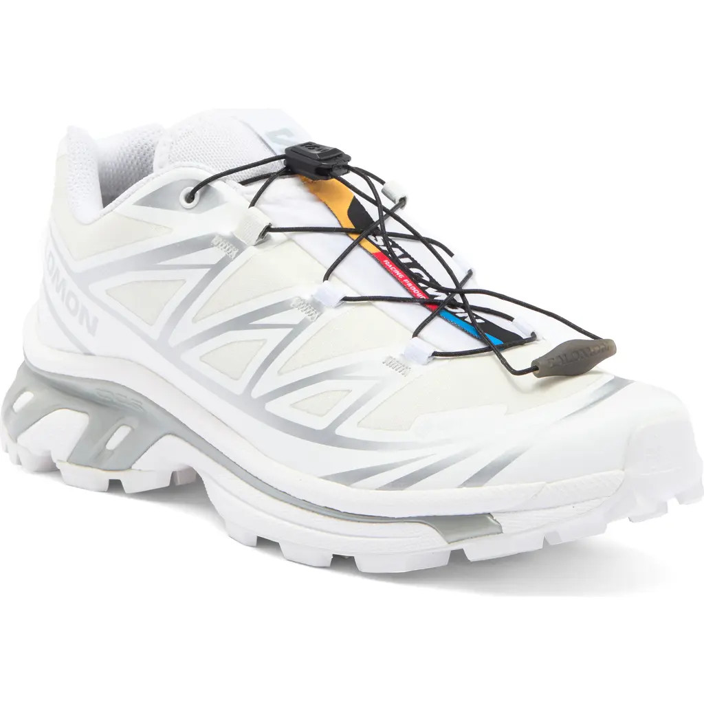 Salomon Gender Inclusive XT-6 Gore-Tex® Waterproof Sneaker in White/white/silver at Nordstrom, Size 9 | Nordstrom