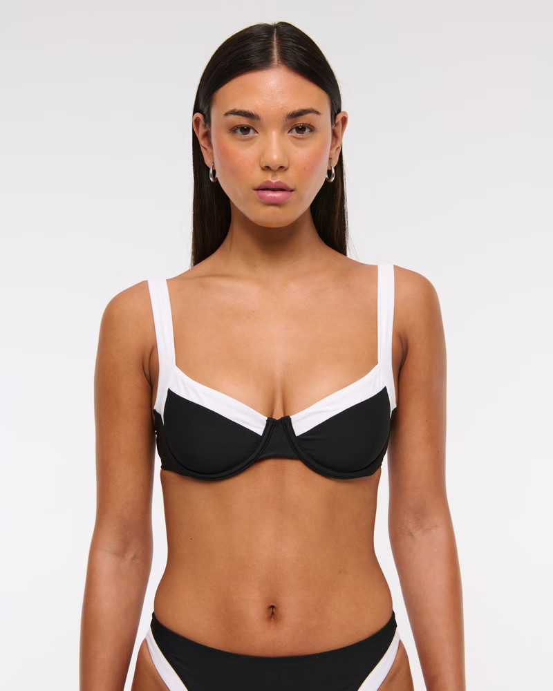 Women's Wide Strap Underwire Bikini Top | Women's Swimwear | Abercrombie.com | Abercrombie & Fitch (US)