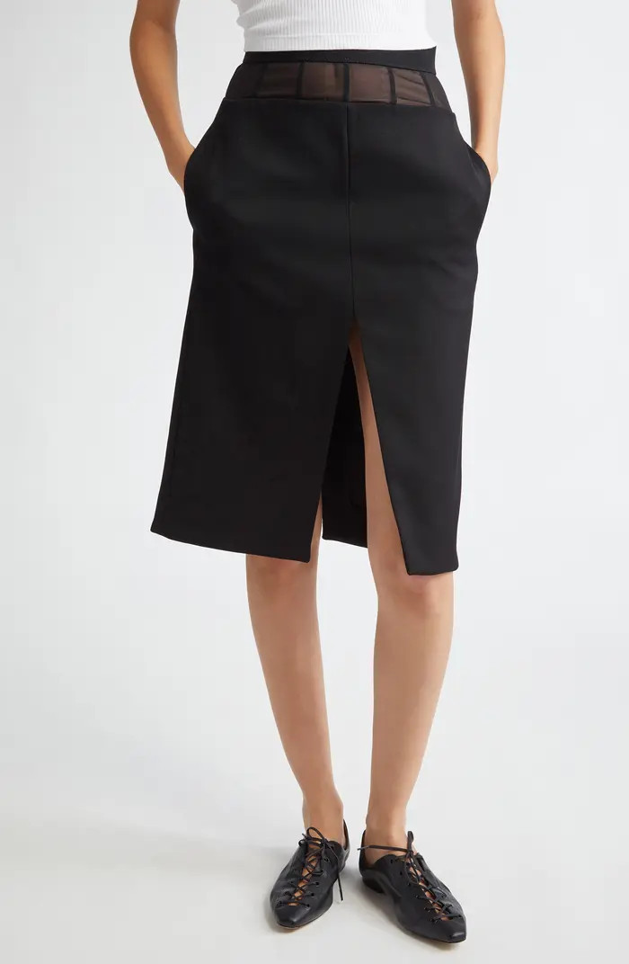 Illusion Waist Wool Pencil Skirt | Nordstrom