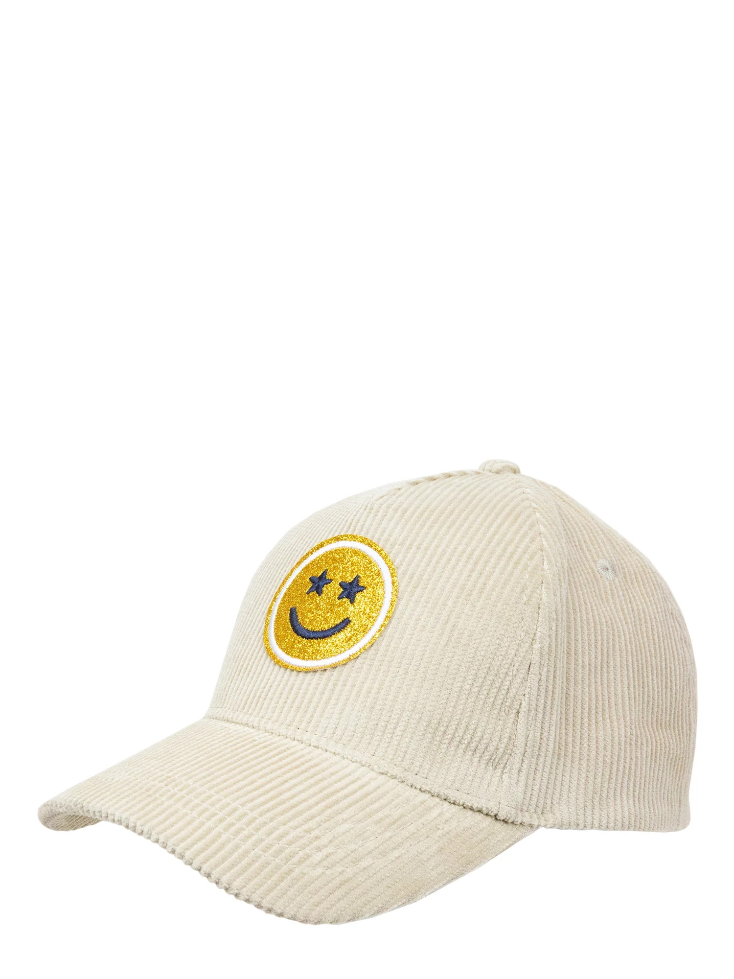 Wonder Nation Girls Smiley Face Baseball Style Hat - Walmart.com | Walmart (US)
