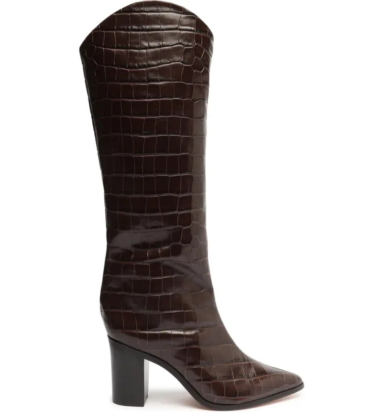 Schutz Maryana Block Pointed Toe Knee High Boot | Nordstrom | Nordstrom