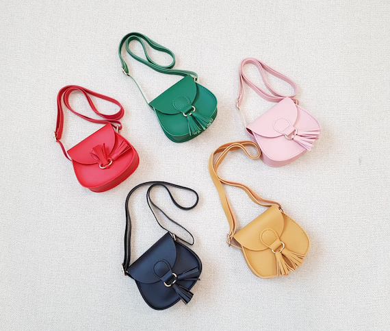 Personalized Girl Purse, Mini Faux Leather Bag, Toddler Crossbag, Kids fashion, Kids bag, Kids Ac... | Etsy (US)