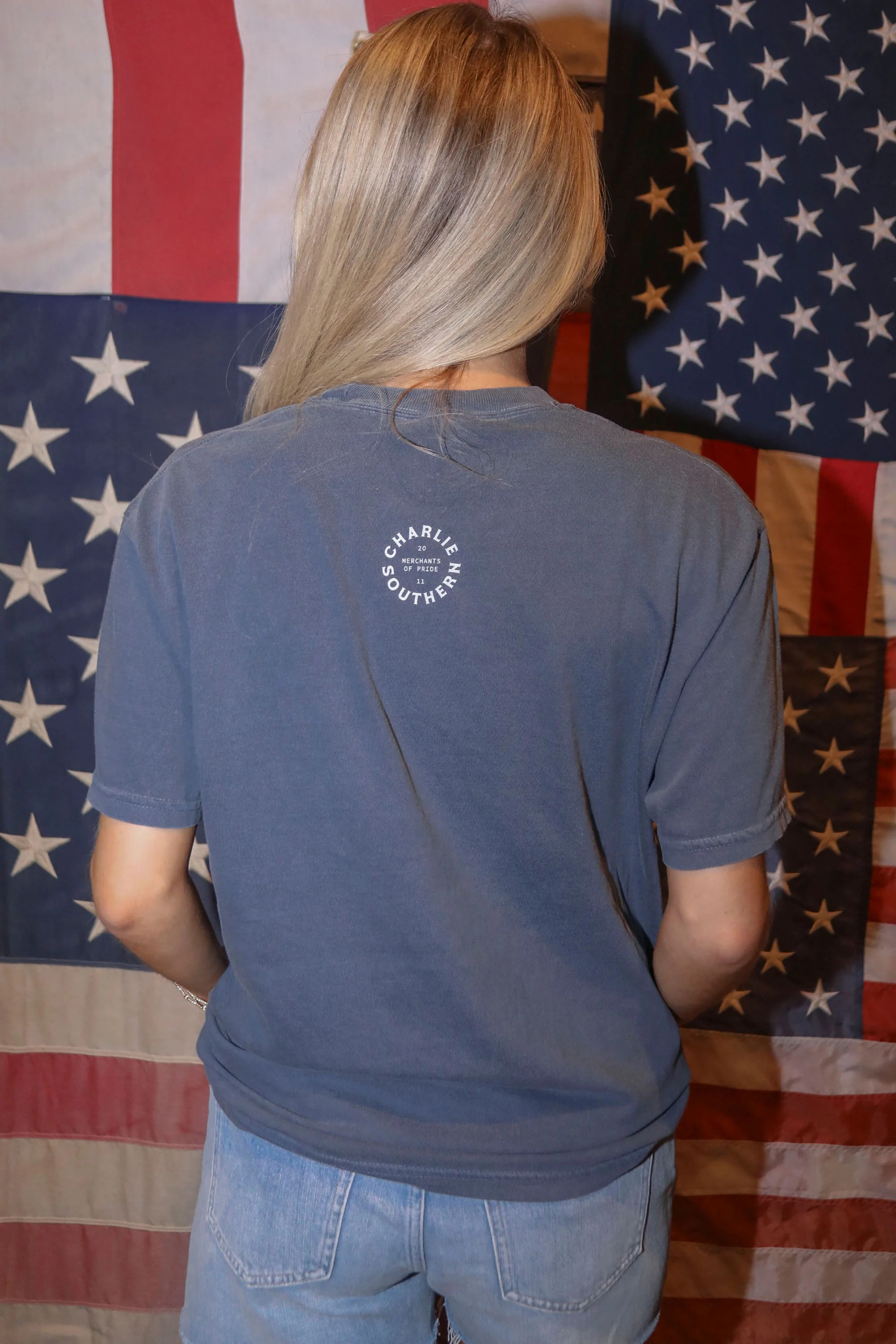 charlie southern: usa comfort colors t shirt | RIFFRAFF