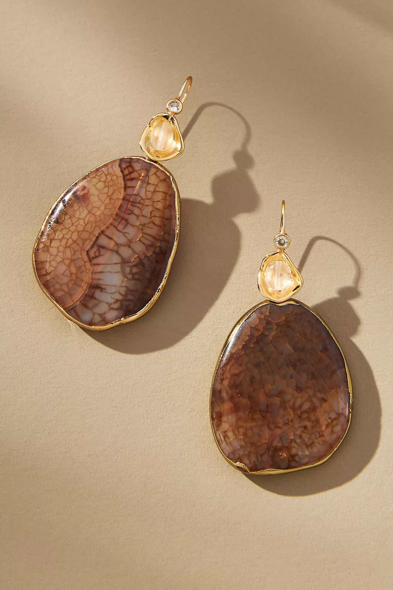 Southwestern Agate Fishhook Earrings | Anthropologie (US)