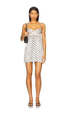 Free People x Intimately FP Midnight Muse Mini Slip Dress In Tea Combo from Revolve.com | Revolve Clothing (Global)