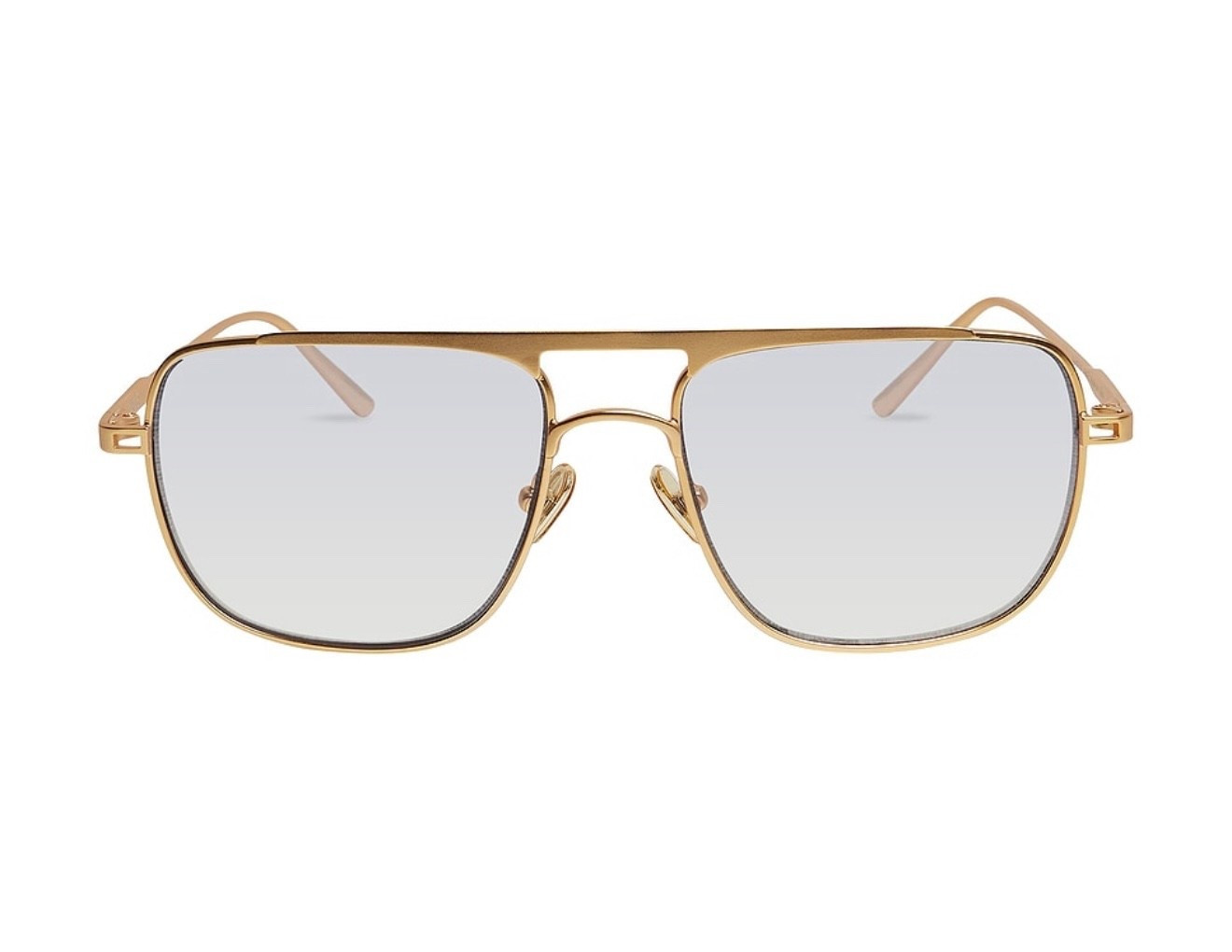 Chic clear metal frame glasses