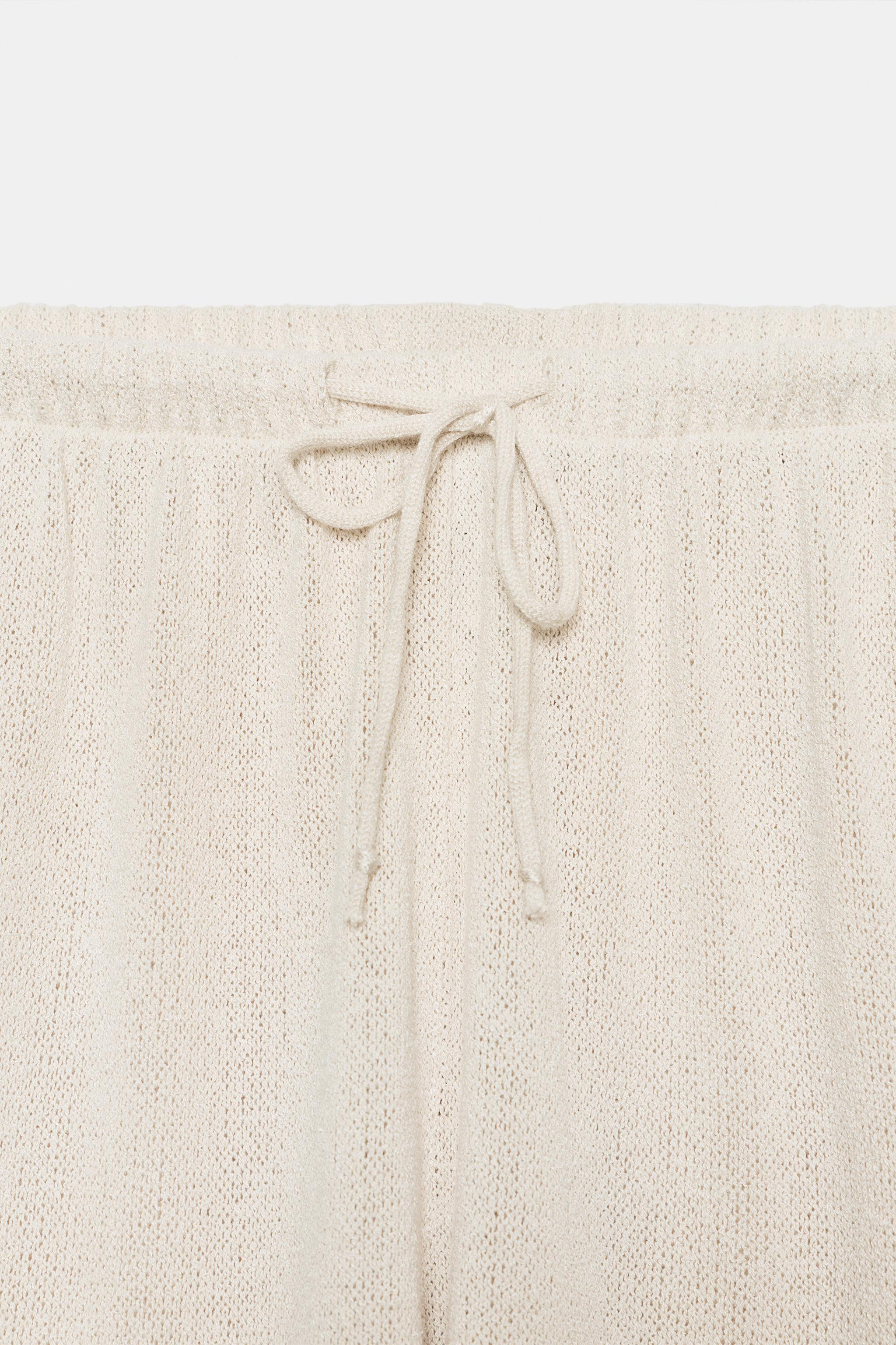 RUSTIC WIDE-LEG TROUSERS | Zara UK