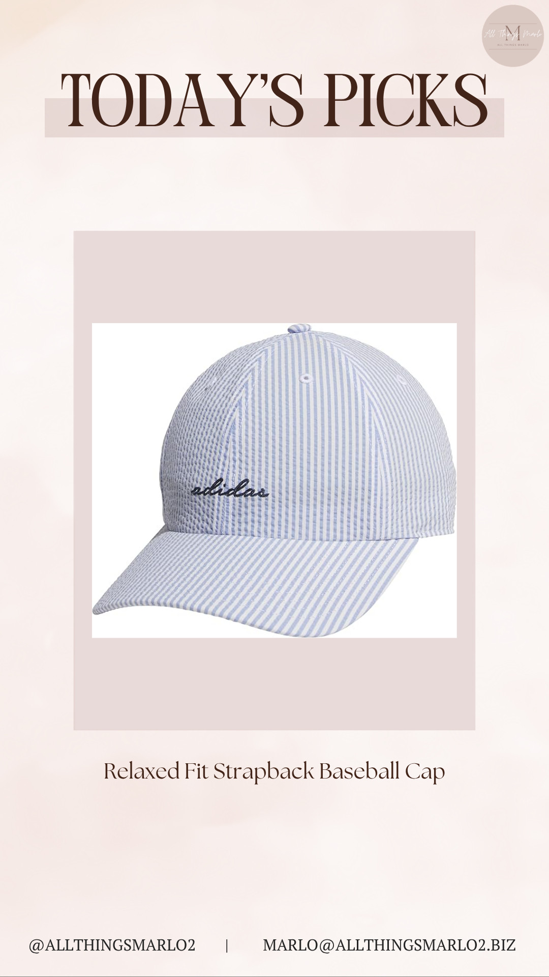 Relaxed Fit Strapback Baseball Cap
 

 #LTKSeasonal #LTKWorkwear #LTKTravel